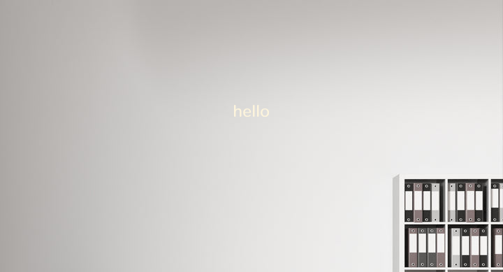 Custom text: hello